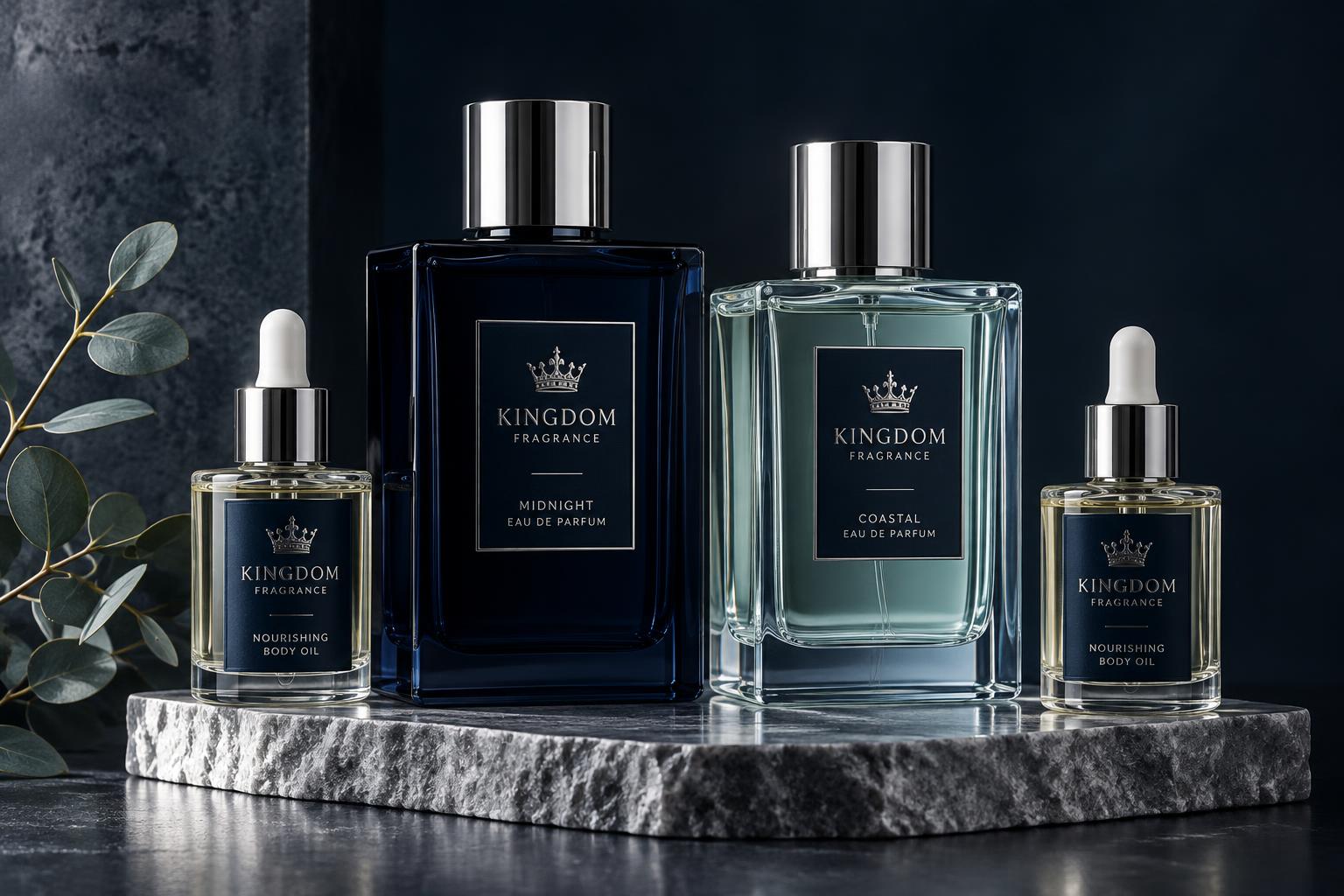 Kingdom Fragrance His and Hers packaging concepts